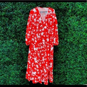 Balloon sleeve maxi dress. New. Never worn. 🤍❤️